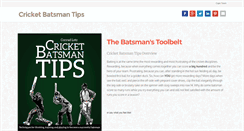 Desktop Screenshot of cricketbatsmantips.com