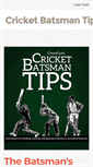 Mobile Screenshot of cricketbatsmantips.com