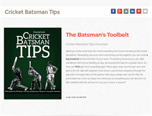 Tablet Screenshot of cricketbatsmantips.com